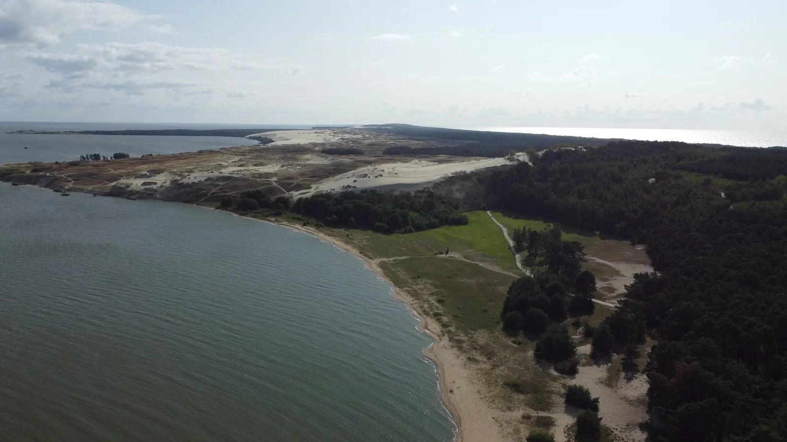 Ostseeküste im Memelland aus der Luft